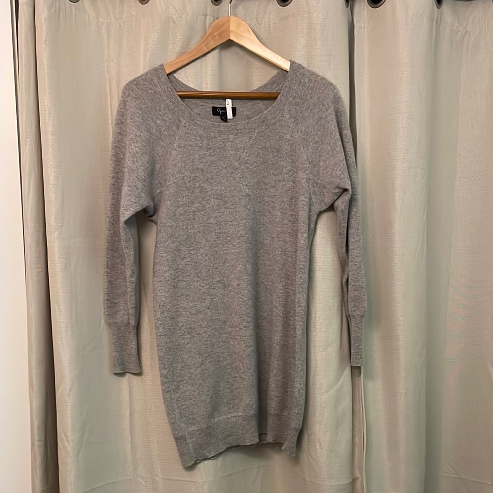 Aqua Cashmere Sweater Dress